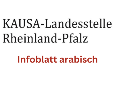 Infoblatt KAUSA RLP arabisch