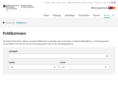 Bildungsketten - Publikationen